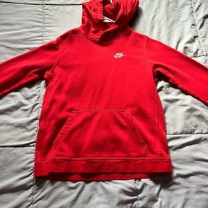 Red Nike sweatshirt, has only been worn 3 times!